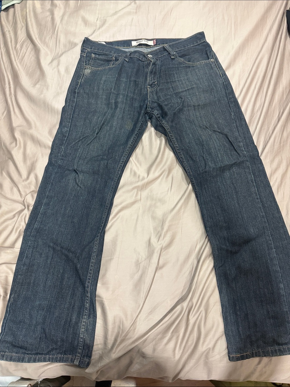 Levi's Men's Bootcut Jeans in Dark Blue Denim
